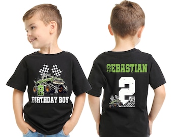 Monster Truck Birthday Shirt, Birthday Boy Monster Truck Shirt, Family Birthday Truck Shirt, Custom Monster Truck Birthday Shirt, Truck Bday