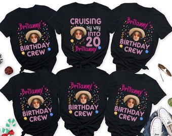 Custom Face Birthday Shirt, Birthday Photo Shirts, Face Shirt, Custom Photo Shirt, Funny Birthday Matching Shirt, Birthday Party Group Shirt