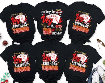 Las Vegas Girls Trip 2024 Shirt, Matching Rolling Into My Birthday Shirt, Cruise Trip Matching Birthday Girl, Las Vegas Birthday Squad Party