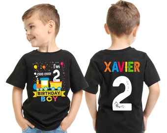 Train Birthday Shirt | 2nd 3rd Birthday Shirt | Choo Choo I'm Two Birthday Shirt | Toot Toot Train Birthday Shirt | Boys Birthday Shirt