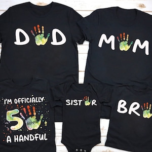 Hi Five Birthday Shirt, High Five Birthday Shirt, 5th Birthday Shirt, Hi 5 Birthday Shirt,High 5 Birthday Shirt, Hi 5 Dad, Hi 5 Mom Matching