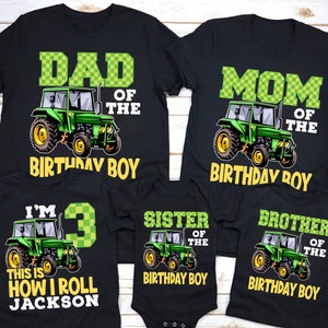 Tractor birthday shirt , Custom tractor shirt, farm birthday matching family shirt, farm birthday party, birthday mom,country birthday party