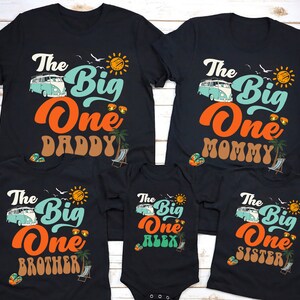 The Big One Surfing 1st Birthday Party Shirt Retro Boy Surf Van Beach Birthday Party Shirt Boy Birthday 1st Birthday Boy First Birthday
