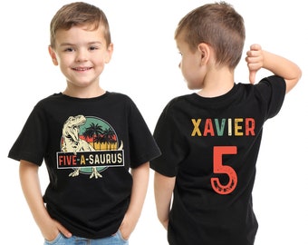 Fiveasaurus Birthday Shirt For 5 Old Boy Girl Kids Five Year Fiveasaurus Birthday Shirt For 5 Old Boy Girl Kids Five Year