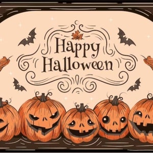 Cross Stitch Pattern Happy Halloween
