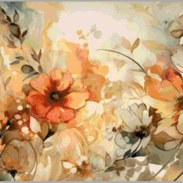 Cross Stitch Pattern Flowers3