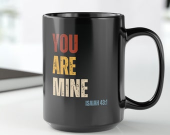 Mok met bijbeltekst Jesaja 43:1 - christelijk cadeau