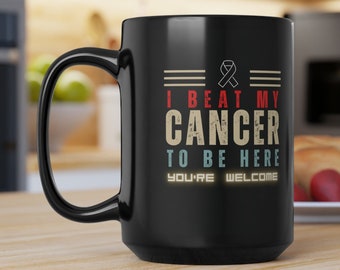 Cancer Fighter Gift, Gift for Cancer beater, Cancer survivor, Cancer warrior, Cancer Free, Dad gift, Beat Cancer, Winner Mug,