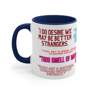 Shakespearean gift, Funny Mug, Mug for teachers, Mug for readers, Witty Insults, Gift for book lovers, Bard humour, funny mug, classic quote
