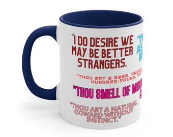 Shakespearean Insults Mug: Funny Gift for Book Lovers