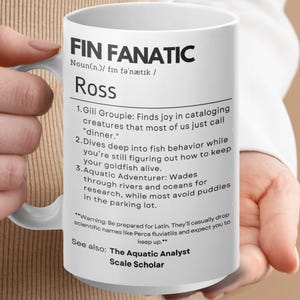 Funny Fish Lover Coffee Mug, Fish Enthusiast Gift, Cute Fish Humor Mug, Unique Fish Fanatic Mug, Aquatic Adventure Lover