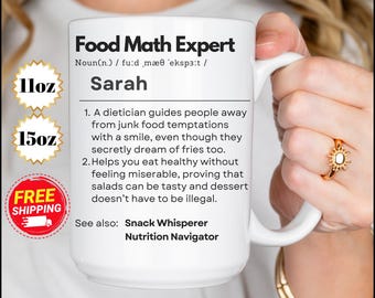 Custom Dietician Definition Mug: Personalized Nutritionist Gift