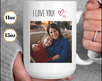 Personlig fotokaffemugg: Anpassad textpresent (340 ml, 440 ml)