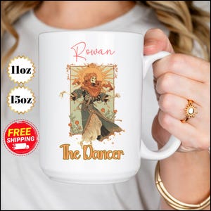 Cadeau pour danseuses, carte de tarot de danseuse, tasse de carte de tarot, personnalisable, cadeau pour les mamans danseuses, conception unique de carte de tarot. Donner des amis, Bas de Noël