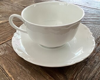 Haviland Ranson Tea Saucers (Set) – Schleiger 1, No Chips/Cracks, Porcelain
