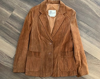 Vintage Suede Women's Blazer from Berman's size 14