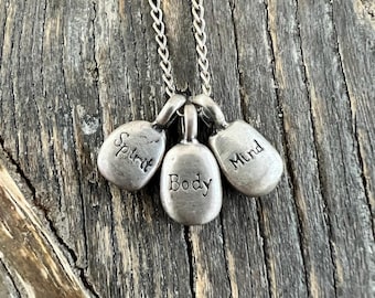 Retro jaren 90-ketting met sentimentele tekst