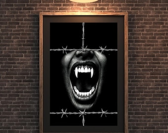 Interview with the Vampire Art Print – Gothic Horror Home Decor (Digital Download)