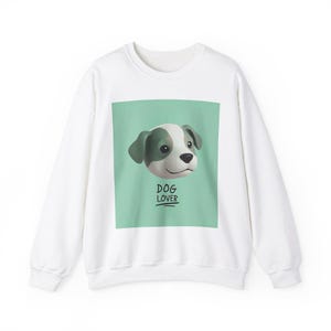Sweatshirt hondenliefhebber, cadeau natuurliefhebber, hondenliefhebber ronde hals, dierenliefhebber trui, schattige dieren, handgemaakte trui, hondentrui met 4 poten