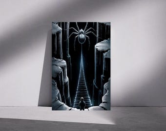 Póster de terror de arañas, decoración gótica, decoración caprichosa