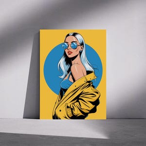 Pop Art Woman Print: Retro Comic Style, Bold Fashion (Digital Download)