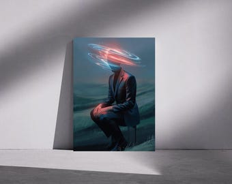 Surreal Dreamlike Portal Galaxy Wall Art: Sci-Fi Cosmic Space Poster (Digital Download)