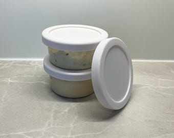 Reusable Dip Lid Stackable Cover for Co-op / Tesco / Sainsburys Hummus