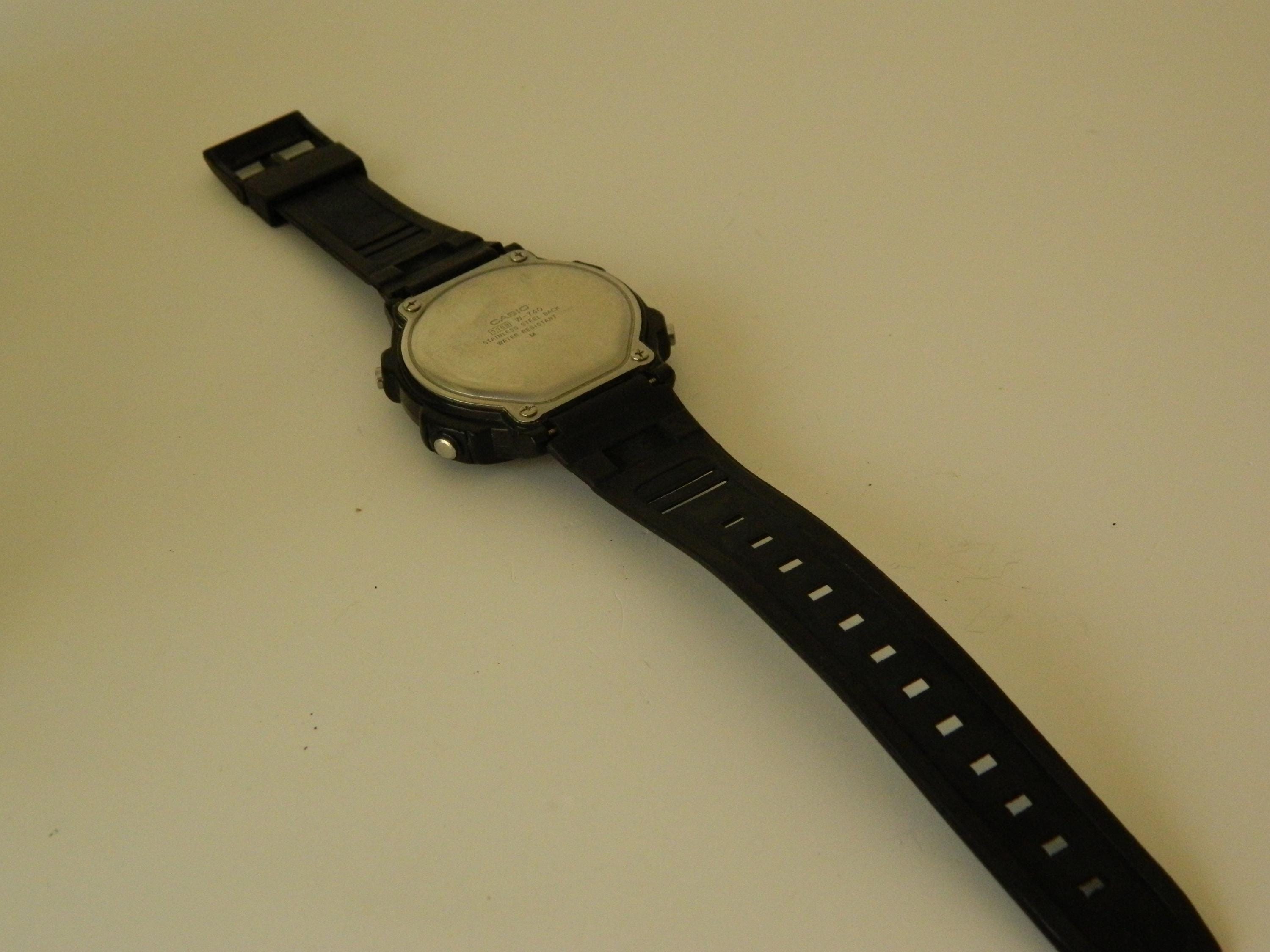 Vintage Casio W-740 Men's Digital Watch | Alarm, Electro