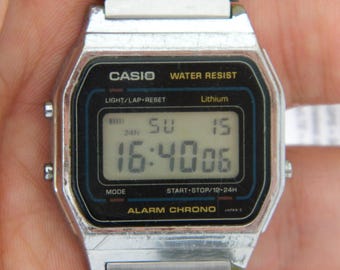 VINTAGE 1995's CASIO W-741 デジタル時計 c9f6b128c1640645ddc67431d313ec