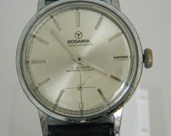 Rare Swiss Vintage Watch – Rodania Wehrmachtswerk 17J Men’s 34mm