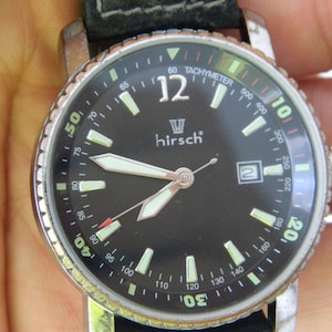 Hirsch Sky Pilot Men&#39;s Watch | Military Aviator Style | Quartz Movement | Elegant Design