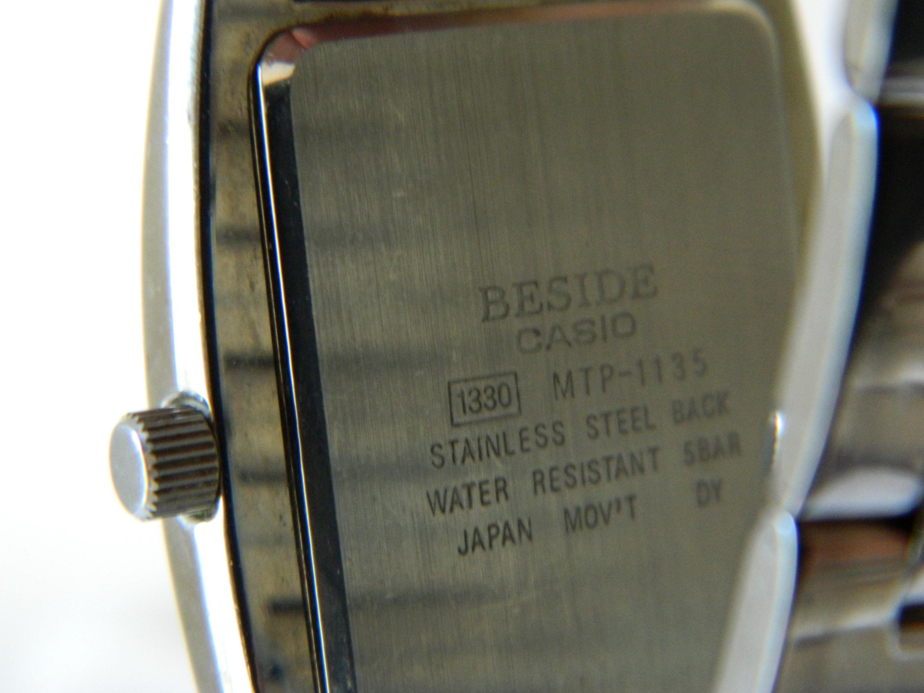 beside casio water resist 50m