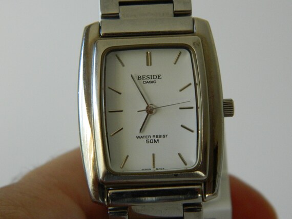 Montre Casio MW-59-7E - Analogique Quartz - Cadran Blanc, Bracelet Noir Résine - Unisexe - Neuf Avec étiquettes