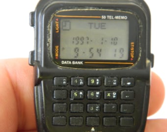 Vintage Poljot Data Bank Watch | Digital Alarm, 50 TEL Memo (For Repair/Parts)