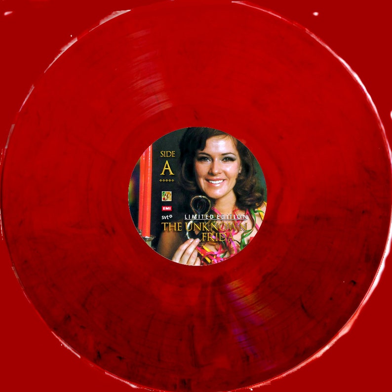 Annifrid Lyngstad The Unknown Frida on red marple effect vinyl Bild 3