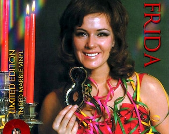 Annifrid Lyngstad - The Unknown Frida - op rood marmer effect vinyl