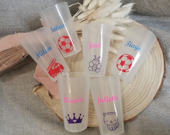 Personalized plastic cup, glass