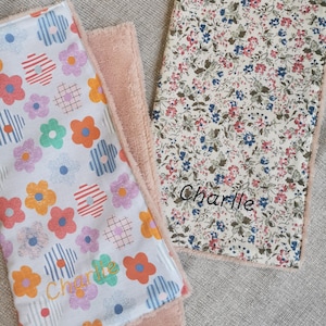 Personalisierte bestickte Serviette, Kantine, Schule, Kindergarten, Kindermädchen