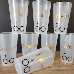 Bicchiere di plastica personalizzato di Harry Potter, vetro