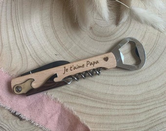 Bottle opener / corkscrew / lemonade / Father's gift EVG wedding anniversary