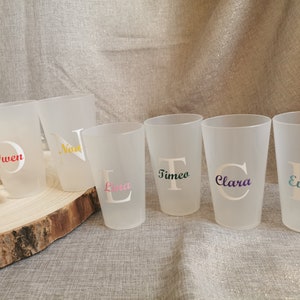 Vaso de plástico personalizado, vidrio