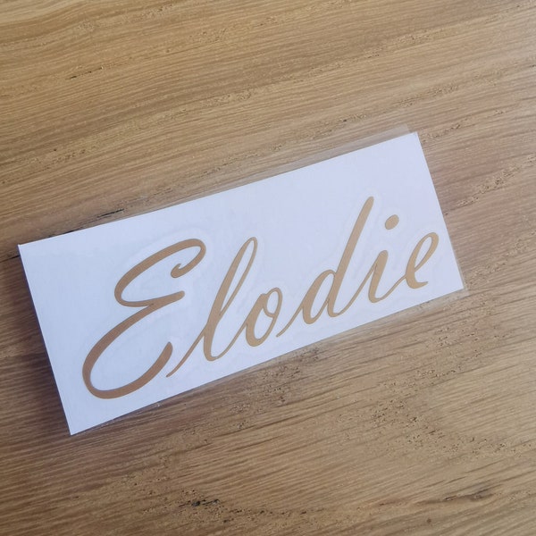 Personalized vinyl sticker label