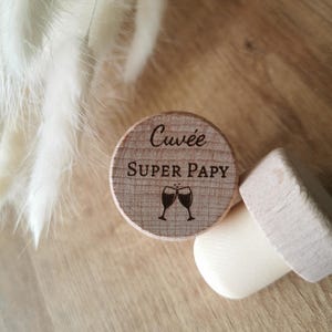 Personalisierte Weinflaschenverschlüsse aus Holz für Hochzeiten, Taufen, Kommunionen, Geburtstage, Gastgeschenke