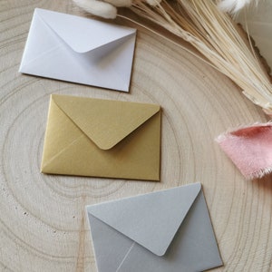 Minis enveloppes irisées lot de 10