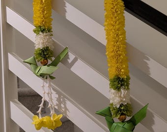 Stair Case hangings / Artificial Flower hanging / Indian Decor / Flower Strings Decor /Diwali Decor/ Dasara / Diwali / Housewarming Decor