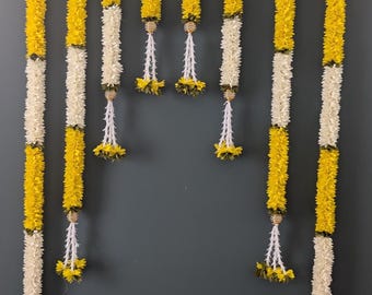 Backdrop Flower Set /Indian Flower Decor / Garland set / Indian Decor / Flower Hanging Decor / Garland set/ Navaratri Decor/Dasara