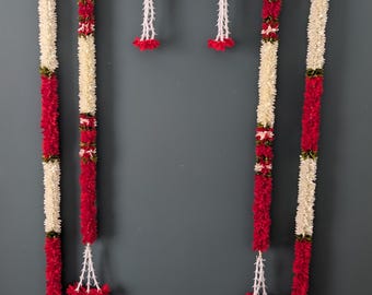 Artificial Flower hanging Set /Indian Flower Decor Set / Indian Decor / Flower Hanging Decor / Garland set/ Navaratri Decor/Dasara Decor