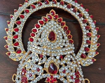 Varalakshmi Ornaments/ Varalakshmi Kireedam / Necklace / Pooja Ornaments / Ammavaru Crown/ Varalakshmi Garland/ Kalasham Haram/ Bottu/ Bindi