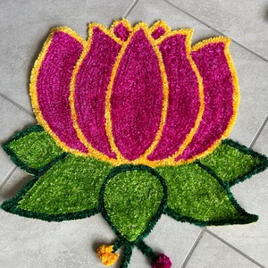 Rangoli Mat Rangoli Pooja Mat Onam Decor Lotus Mat Housewarming rangoli-mat-rangoli-pooja-mat-onam-decor-lotus-mat-housewarming