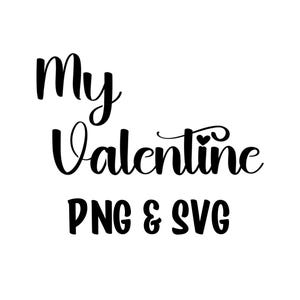 Meine Valentinstag Nachricht Digitaler Download, Handwerk Clip Art Lieferungen, Hohe Qualität PNG und SVG, Transparenten Hintergrund, Kartenherstellung, Wohnkultur
